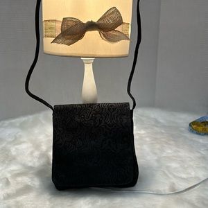 Barganza black genuine black leather crossbody